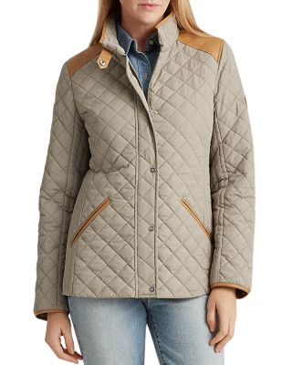 diamond quilted jacket lauren ralph lauren