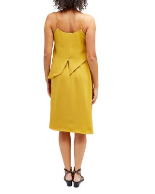 mustard yellow gown