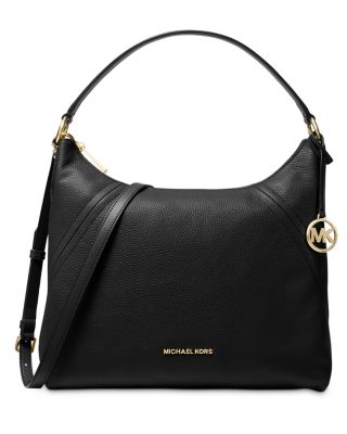 michael kors leather hobo bag