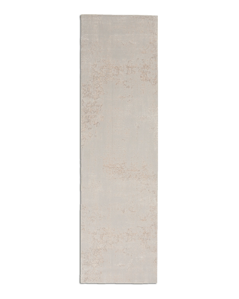 Photos - Area Rug Nourison Silky Textures SLY01 Runner , 2'2 x 7'6 SILKSLY01IVGRY026090