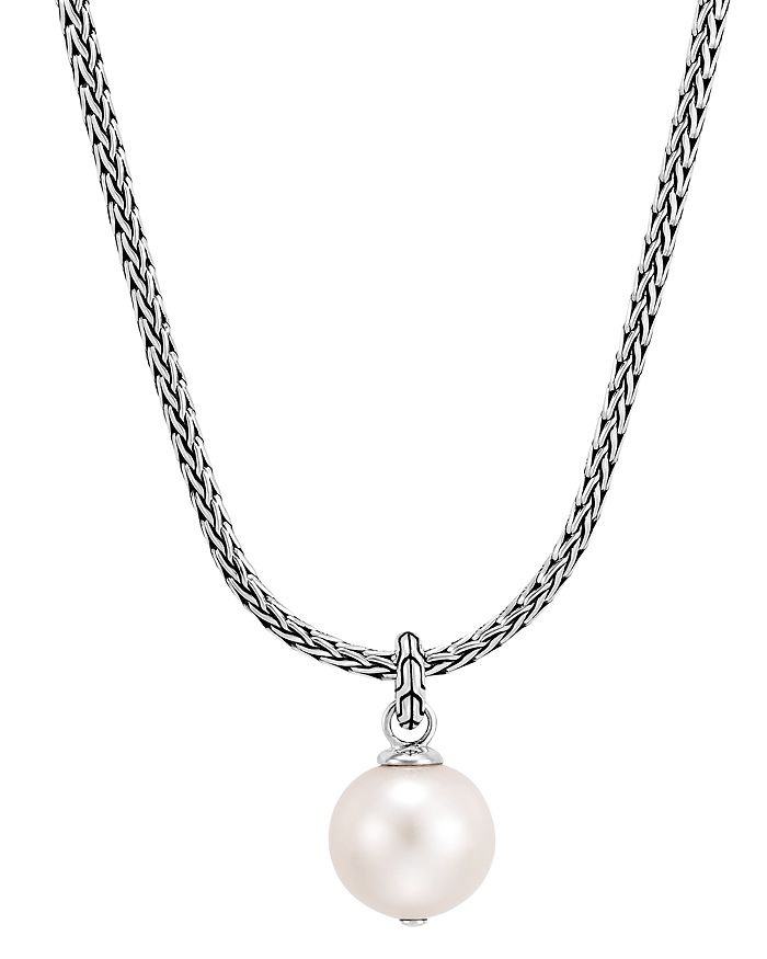 Melting Pearl Pendant Necklace Silver / Mother of Pearl