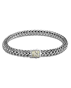 JOHN HARDY - Sterling Silver Classic Chain Black Sapphire & Peridot Reversible Bracelet
