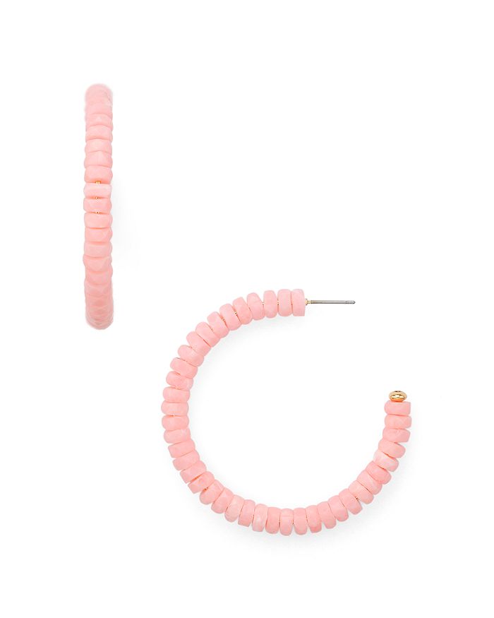 Aqua Crystal Hoop Earrings - 100% Exclusive In Pink