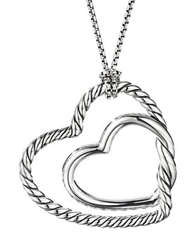 David Yurman - Sterling Silver Continuance® Heart Necklace, 36"