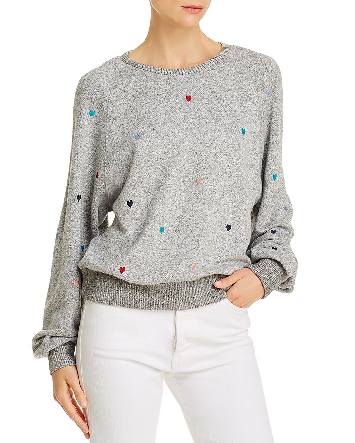 Rails Mika Embroidered Hearts Sweatshirt Bloomingdale s