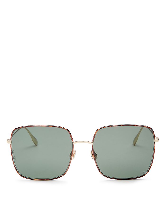 Dior Women's Stellaire Oversized Square Sunglasses, 59mm In Gold Pink/green Gradient