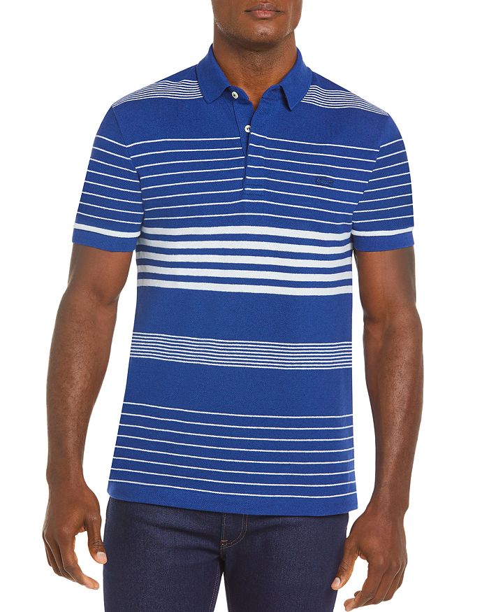 LACOSTE STRIPED REGULAR FIT POLO SHIRT,PH5044