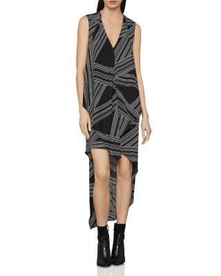 grace high low jacquard dress