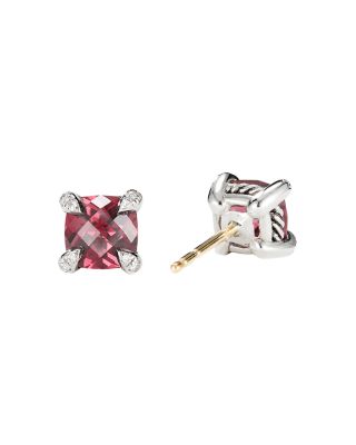 Ch&acirc;telaine&reg; Stud Earrings with Gemstones and Diamonds