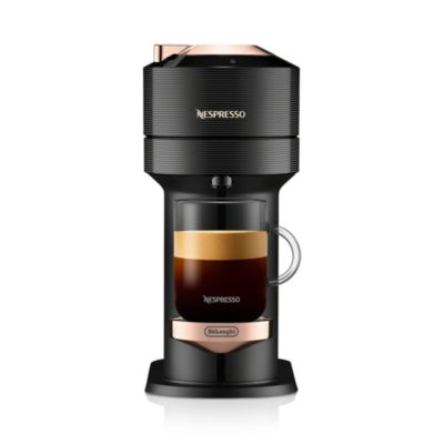 Vertuo Next Premium Coffee and Espresso Maker by DeLonghi with Aeroccino Milk Frother, Black Rose Gold