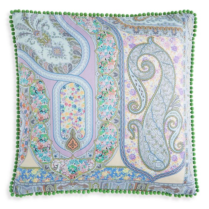 Etro Lourmarin Cotton Passenmenterie Decorative Pillow, 24 X 24 In Pink