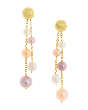 Marco Bicego 18K Yellow Gold Africa Pearl Cultured Freshwater Pearl Drop Earrings