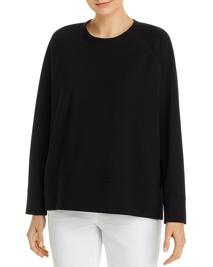 Eileen Fisher Round Neck Sweatshirt | Bloomingdale's