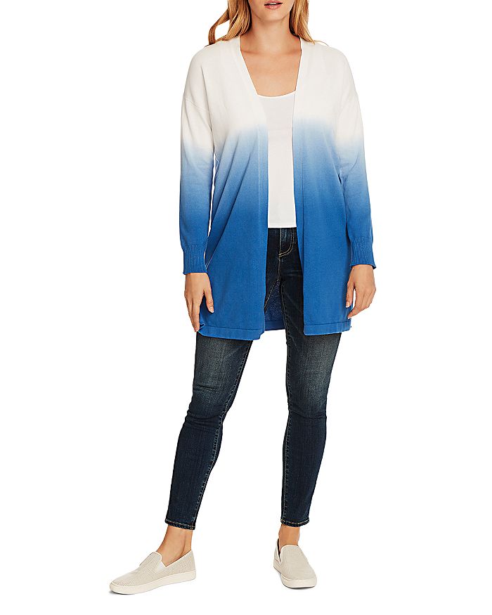 VINCE CAMUTO LONG-SLEEVE TIE-DYED CARDIGAN,9020210