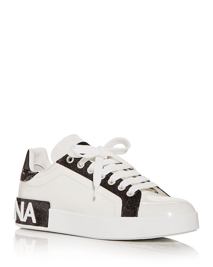 Dolce & Gabbana Women's Low Top Trainers In White/multi