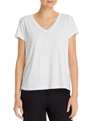 Eileen Fisher Petites Eileen Fisher Petite System V-Neck Tee ...