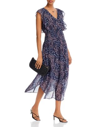 AQUA Floral Print Ruffled Dress - 100% Exclusive | Bloomingdale's