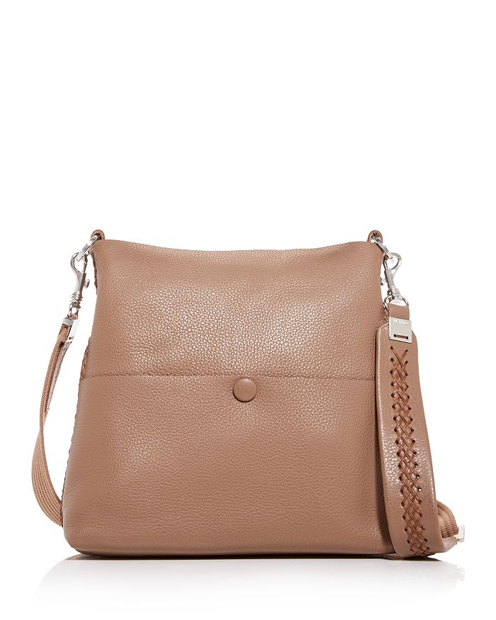 Callista Iconic Slim Messenger Leather Shoulder Bag In Amande Oak