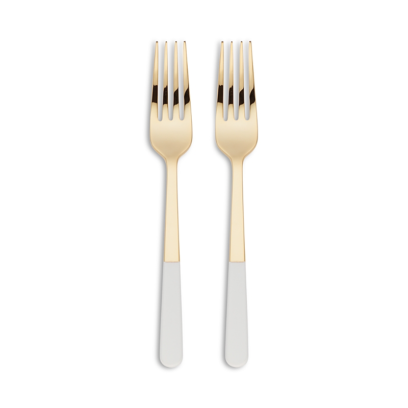 Kate Spade With Love Set Of 2 Tasting Forks In Gold