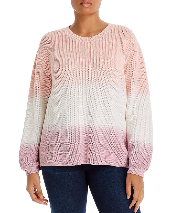 Aqua Curve Ombre Knit Sweater - 100% Exclusive In Pink