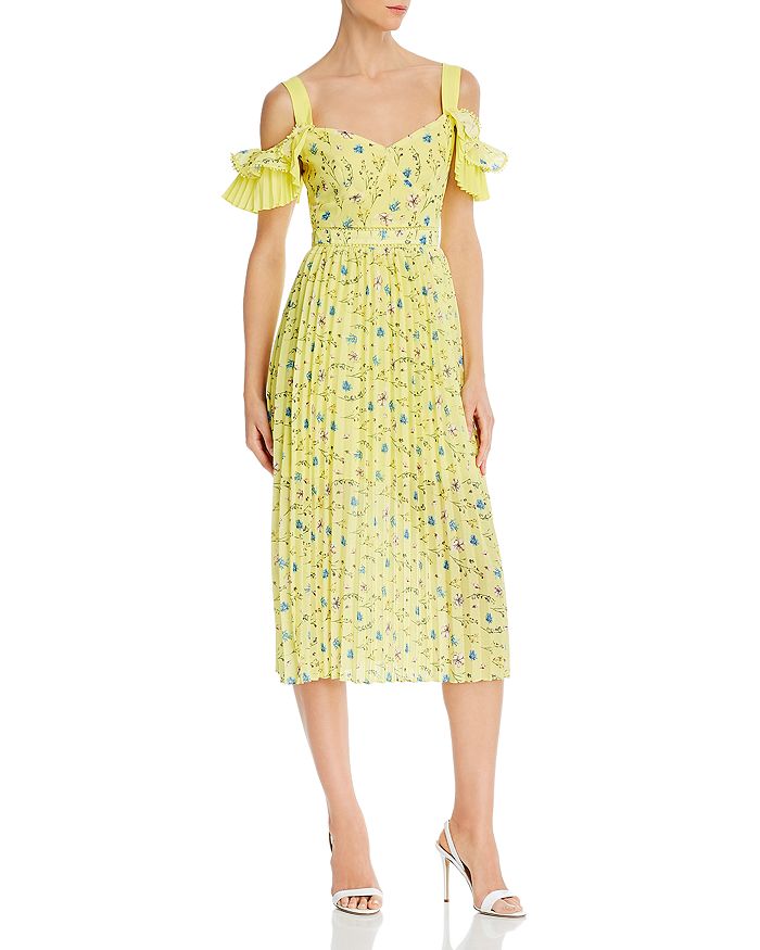 O.P.T Retsina Cold-Shoulder Midi Dress | Bloomingdale's