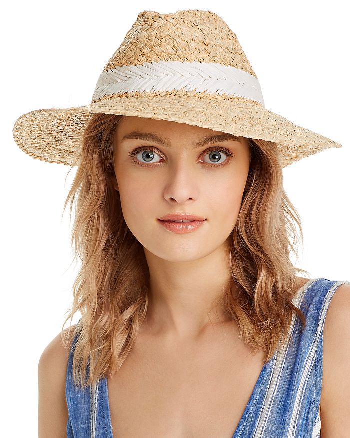 Hat Attack Coastal Raffia Rancher Hat In White