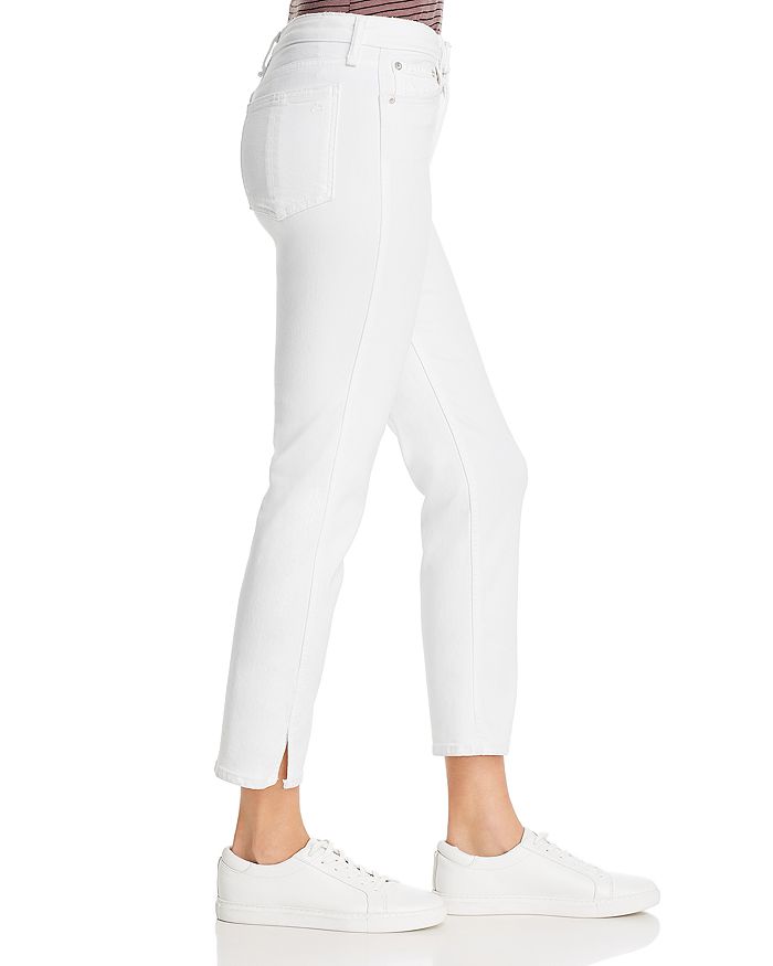 rag and bone high rise white jeans