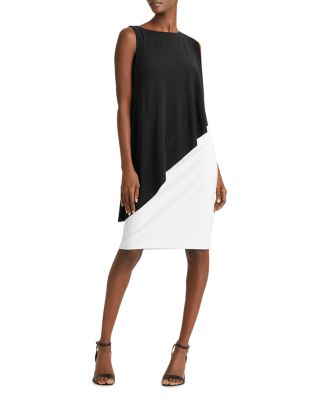 Ralph Lauren - Sleeveless Asymmetric-Cape Dress