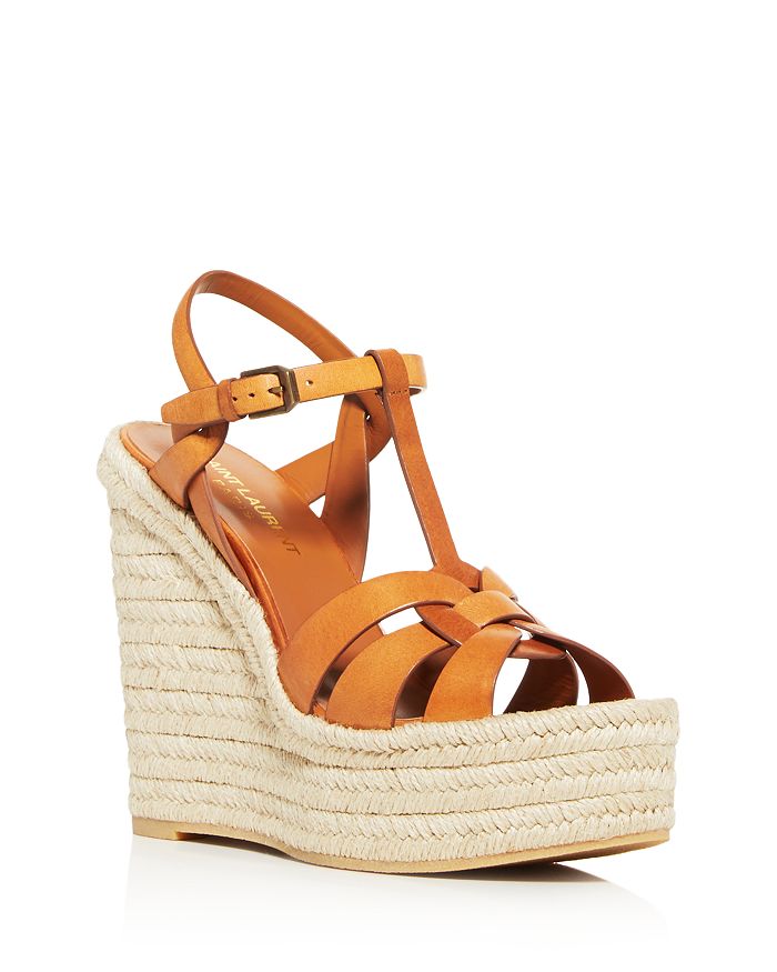 Saint Laurent Tribute Espadrilles Wedge Sandals