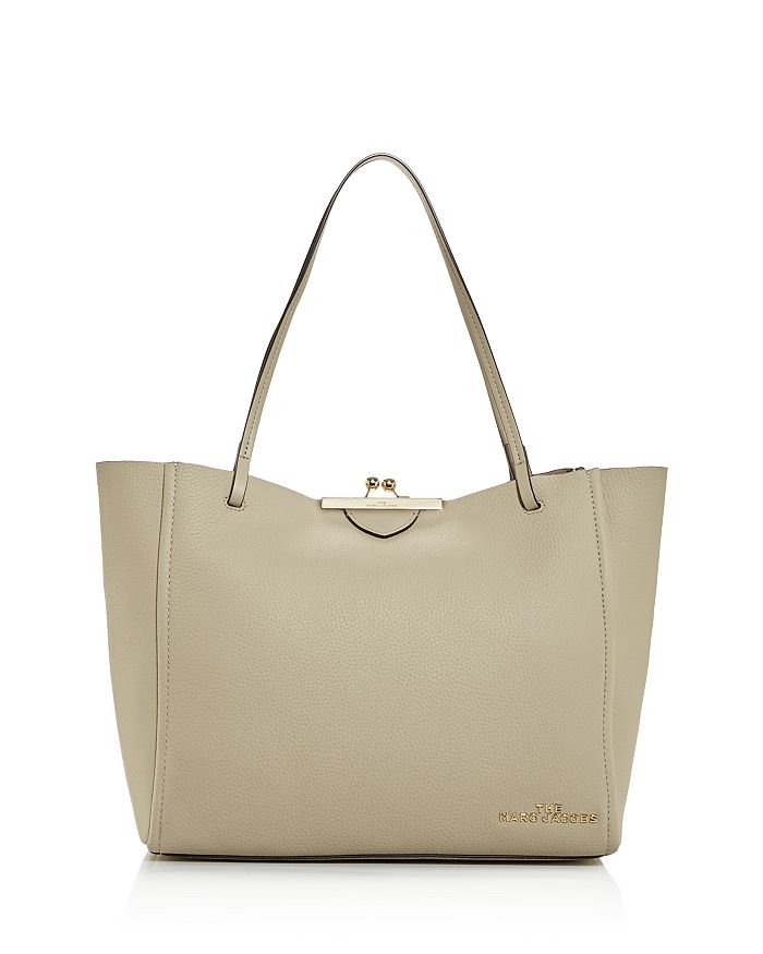 MARC JACOBS The Kisslock Leather Tote | Bloomingdale's