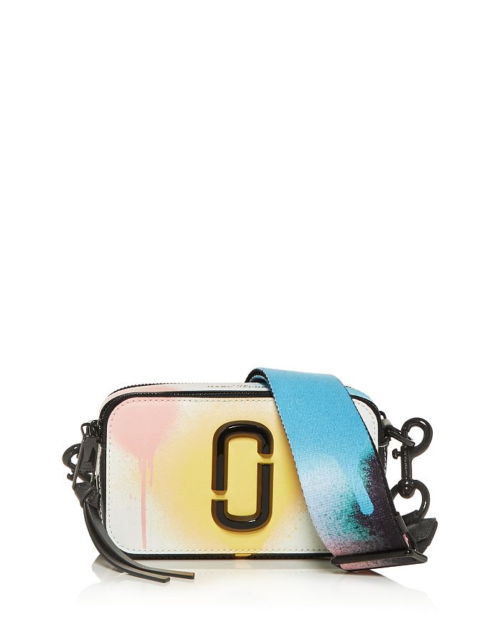 MARC JACOBS MARC JACOBS The Snapshot Painted Saffiano Leather Camera ...