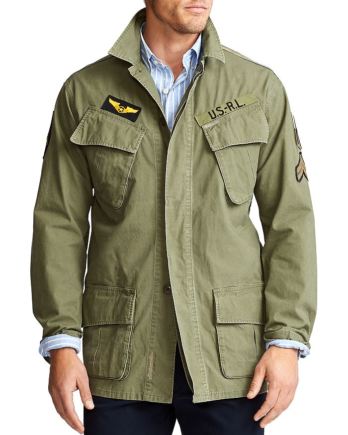 Polo Ralph Lauren Cotton Washed Twill Overshirt In Green | ModeSens