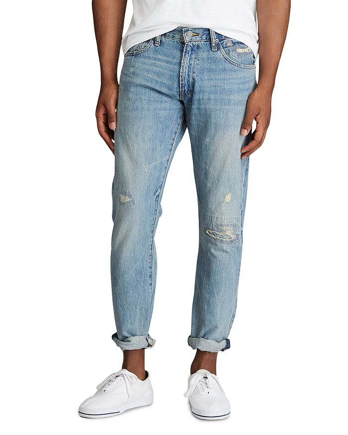 Polo Ralph Lauren Varick Slim Straight Jeans In Newburgh Blue