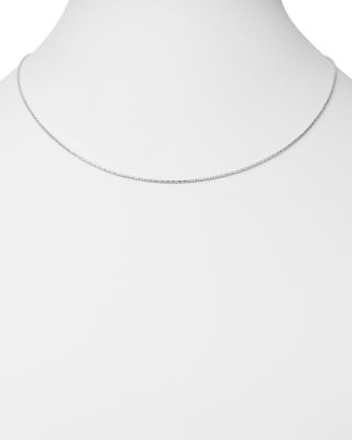 Bird Cage Link Chain Necklace in 14K White Gold, 20" 