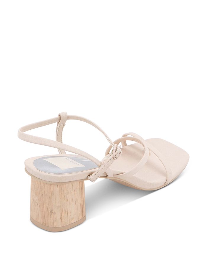 Dolce Vita Women s Zayla Wooden Block Heel Sandals In Ivory