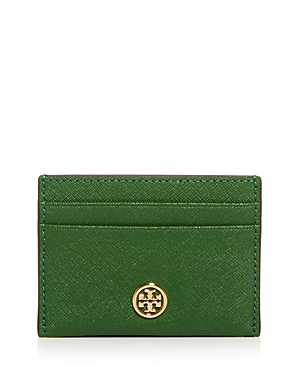 TORY BURCH ROBINSON LEATHER CARD CASE,54886