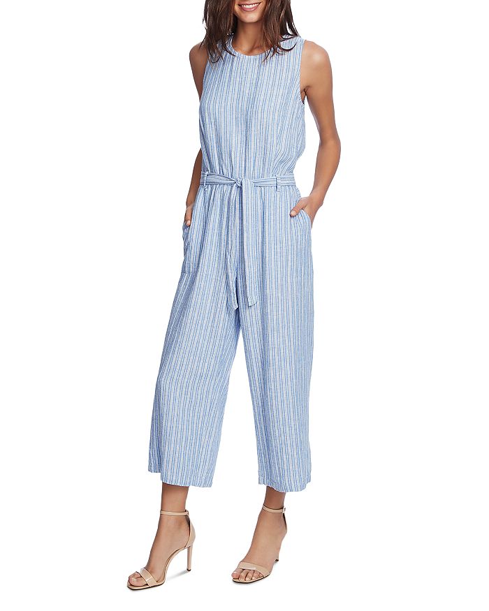 VINCE CAMUTO STRIPED BELTED JUMPSUIT - 100% EXCLUSIVE,9020940E