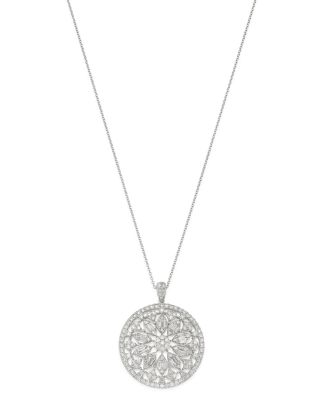 diamond medallion pendant