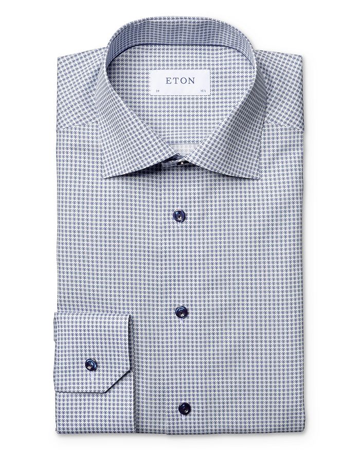 Eton Micro Print Contemporary Fit Dress Shirt | Bloomingdale's