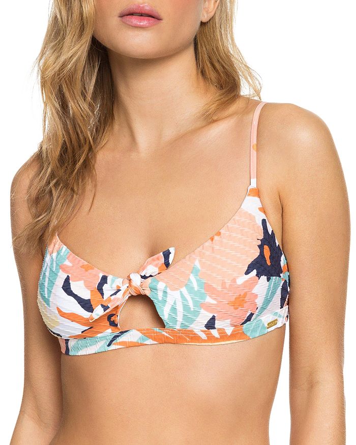 Printed Bralette Swim Top for Women