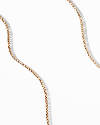 Box Chain Necklace in 18K Yellow Gold, 1.7mm