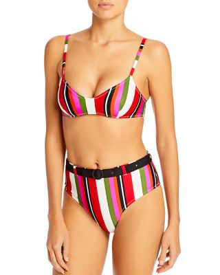 striped swim top