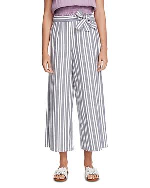 1.STATE COTTON CANVAS STRIPED WIDE-LEG trousers,8120309