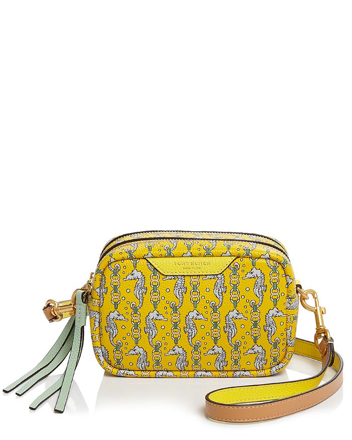 TORY BURCH PERRY PRINTED MINI LEATHER BAG,64327