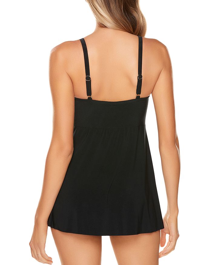 Miraclesuit Solid Criss-Cross Underwire Tankini Top D-DDD Cups