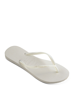 Havaianas Women's Slim Swarovski Crystal Ii Flip Flop Sandals Women's Shoes In White