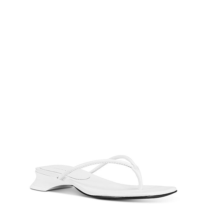 Dorateymur Women's Slip On Thong Sandals In White