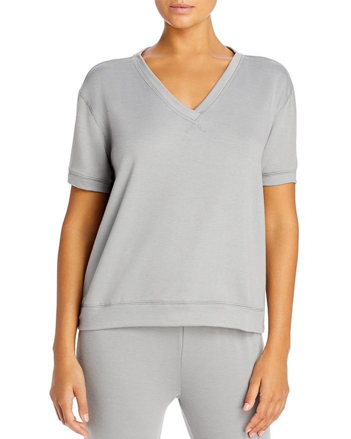 Yummie Baby French Terry Sleep Tee In Weathered Gray