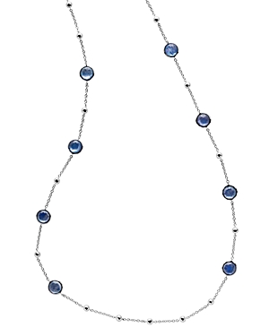 Ippolita Sterling Silver, Rock Candy Mother-of-Pearl, Lapis & Clear Quartz Triplet Statement Necklac