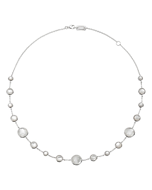Ippolita Sterling Silver Lollitini Mother-of-Pearl & Clear Quartz Crystal Doublet Statement Necklace